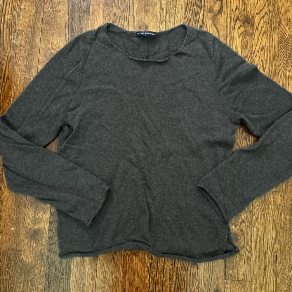Brandy Melville gray knit sweater